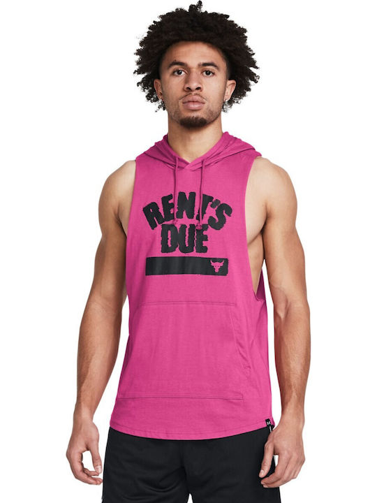 Under Armour Project Rock フード付きTシャツピンク Under Armour Project Rock フード付きTシャツピンク UA公式