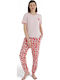Summer Women's Pyjama Set Pink