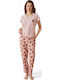Summer Women's Pyjama Set Pink