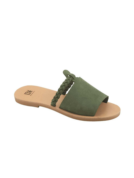 ΞΞ Piele Sandale dama în Verde Culoare