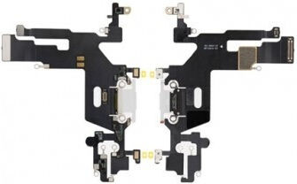 Кабел с Порт за зареждане в Бял цвят за iPhone 11