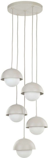 TK Lighting Κρεμαστό Φωτιστικό Μπεζ 32εκ.