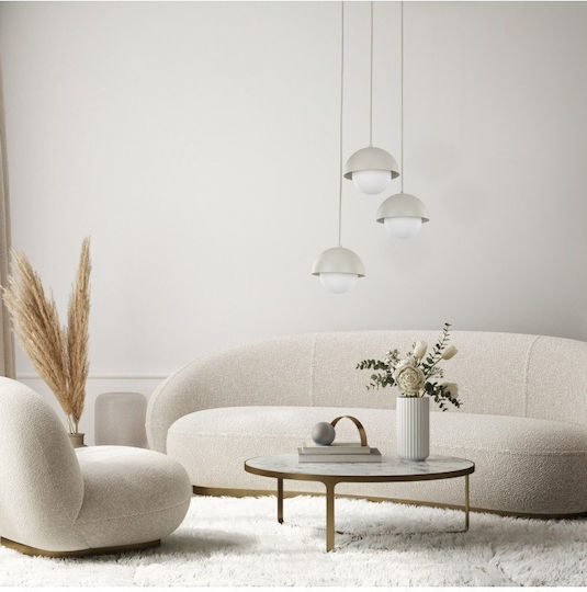 TK Lighting Hängelampe Beige 31.5cm