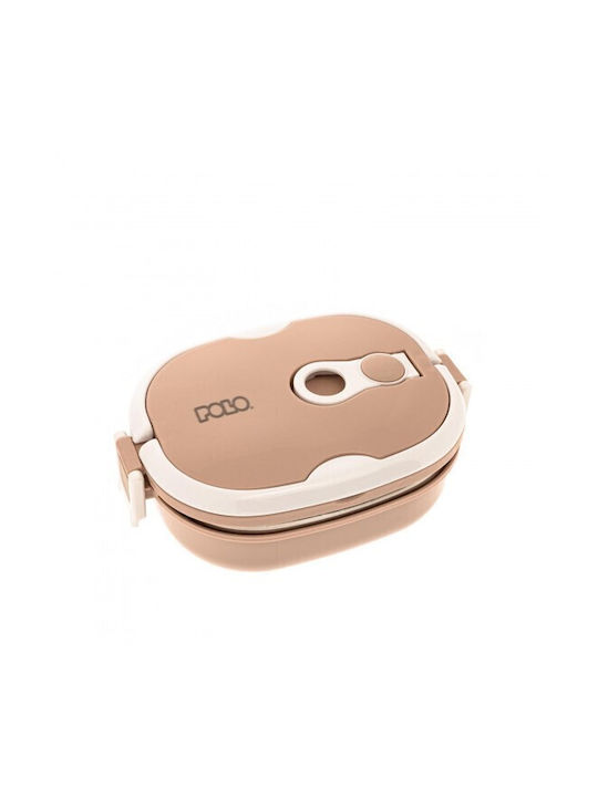 Polo Δοχείο Φαγητού Inox Θερμός Μπεζ 800ml