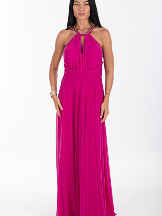 Mikael Maxi Dress for Wedding / Baptism Fuchsia