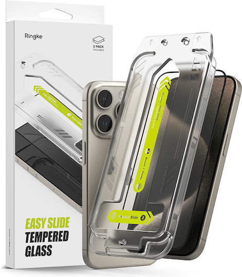 Ringke Tempered Glass 2τμχ (iPhone 15 Pro Max)