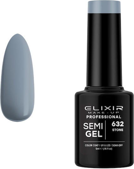 Elixir Semi Semipermanent Lac de Unghii Stone 632 5ml 1buc