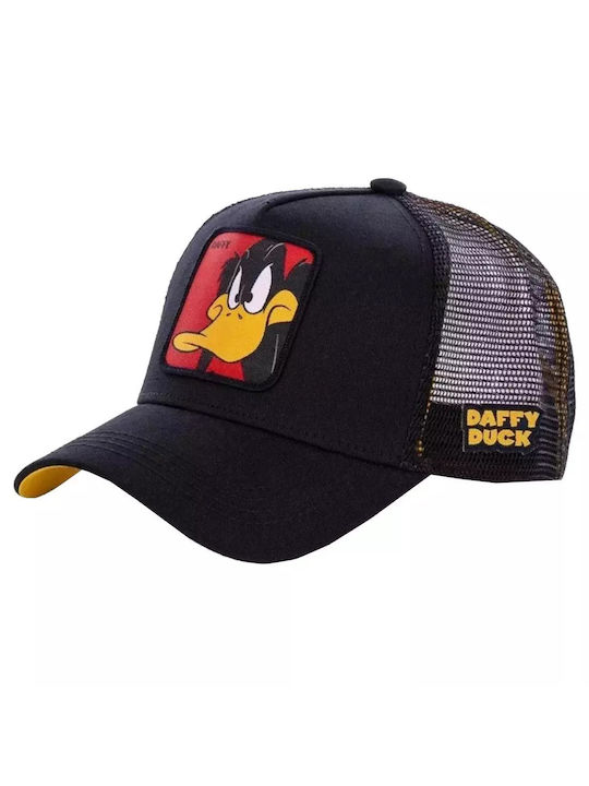 Capslab Looney Tunes Daffy Duck Men's Trucker Cap Black