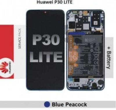 Οθόνη με Μηχανισμό Αφής για Huawei P30 Lite (Μπλε)
