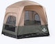 Bigfour Automatic Camping Tent Beige with Double Fabric 3 Seasons for 4 People 320x260x190cm