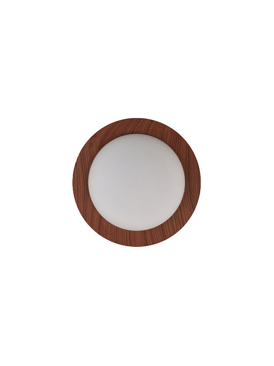 VK Lighting Πλαφονιέρα Οροφής Μπεζ με Ενσωματωμένο LED