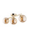 TK Lighting Πλαφονιέρα Οροφής 47εκ. Κίτρινη με Ντουί G9