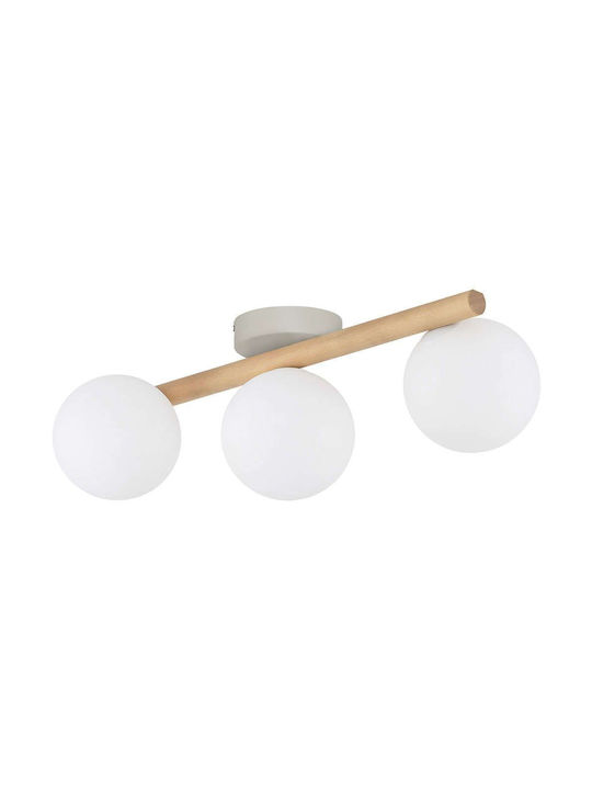 TK Lighting Ceiling Mount Light 47cm White with Socket G9