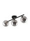 TK Lighting Πλαφονιέρα Οροφής 47εκ. Μαύρη με Ντουί G9