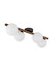 TK Lighting Πλαφονιέρα Οροφής 65εκ. Καφέ με Ντουί G9