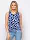 Heavy Tools Damen T-Shirt Polka Dot Blau