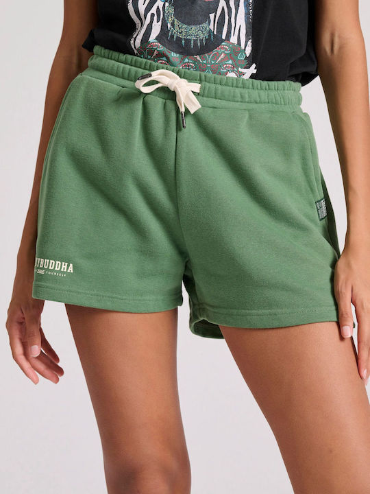 Funky Buddha Women's Sporty Shorts Green