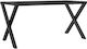 vidaXL Table Stand made of Cast Iron in Black Color 80x40x43cm