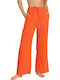 That Smile Women's Fabric Trousers Orange
