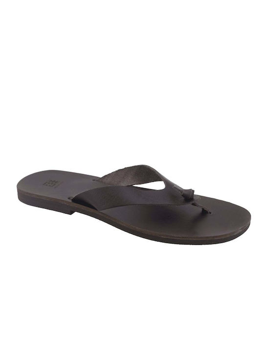 ΞΞ Leder Herrensandalen in Braun Farbe