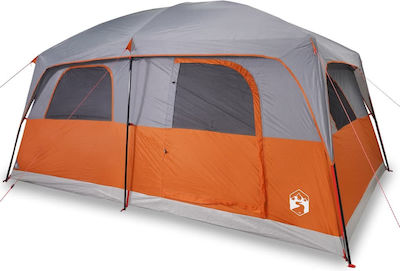 vidaXL Camping Tent Gray for 10 People 426x304x233cm