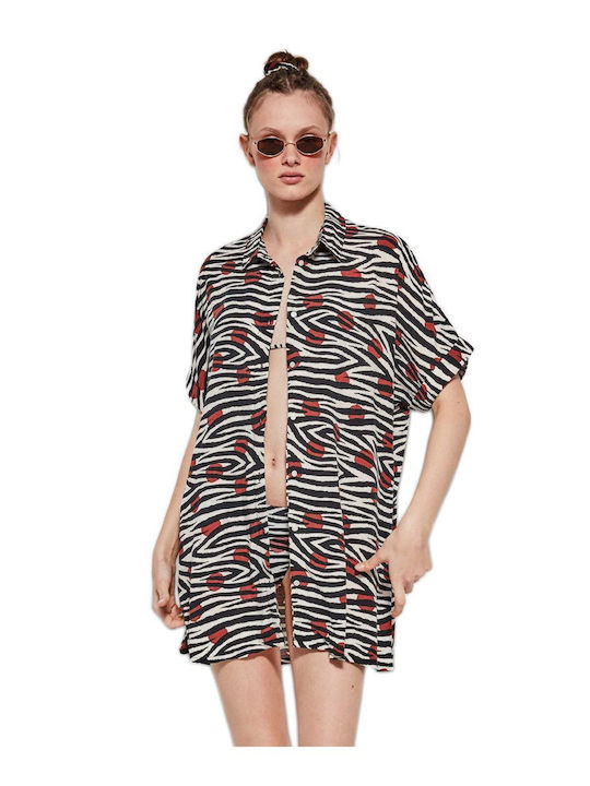 Gisela Feminin Kimono de Plajă Multicolour
