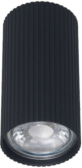 TK Lighting Μονό Σποτ με Ντουί GU10 σε Μαύρο Χρώμα
