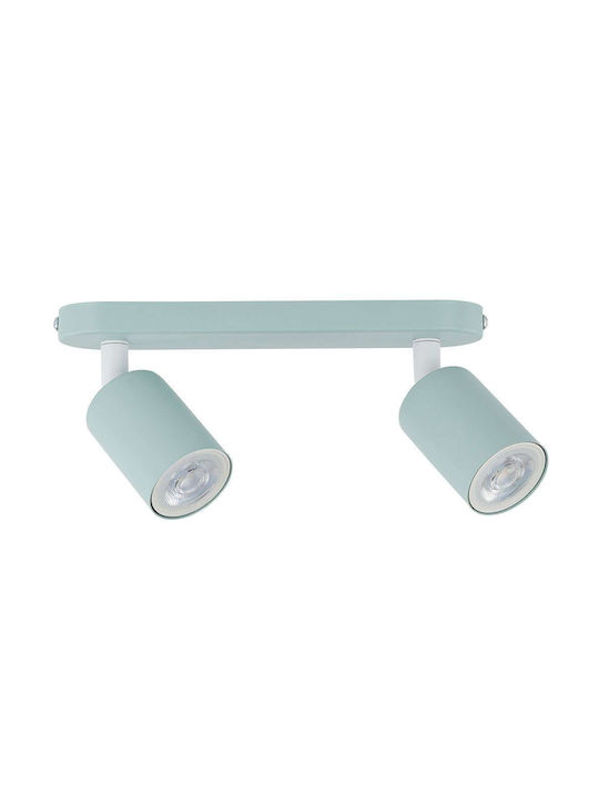 TK Lighting Dublu Spot cu Soclu GU10 în Culoare Verde