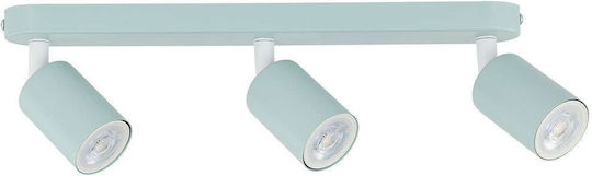 TK Lighting Triplu Spot cu Soclu GU10 în Culoare Verde TK Lighting Triplu Spot cu Soclu GU10 în Culoare Verde