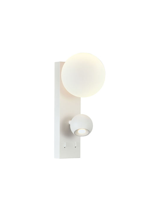 VK Lighting Wall Lamp with Integrated LED and Warm White Light White