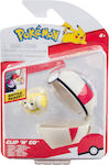 Jazwares Παιχνίδι Μινιατούρα Pokemon Clip N Go - Fidough And Timer Ball 5εκ.