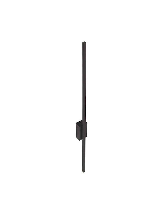 TK Lighting Μοντέρνο Φωτιστικό Τοίχου με Ενσωματωμένο LED και Θερμό Λευκό Φως Μαύρο 60x6x5.5εκ.