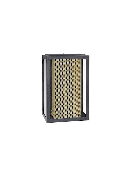 Viokef Modern Lamp Wall with Socket E27 Black 16x16x10cm