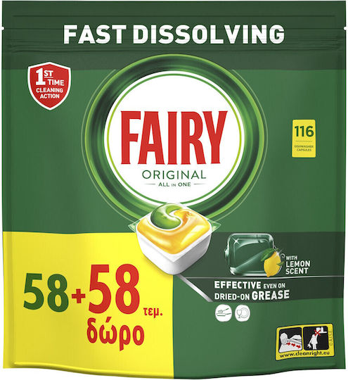 Fairy Original All In One 116 Dishwasher Pods