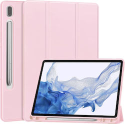 Techsuit Flip Cover Silicone Pink Xiaomi Pad 6, Pad 6 Pro