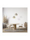 TK Lighting Κρεμαστό Φωτιστικό Μπεζ με Ντουί E27 27x160εκ.