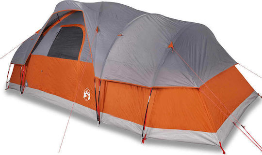 vidaXL Σκηνή Camping Τούνελ Πορτοκαλί για 11 Άτομα 560x292x190εκ.