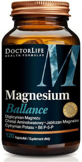 Doctor Life Magnesium Ballance 240mg με Βιταμίνη B6 120 κάψουλες Μήλο