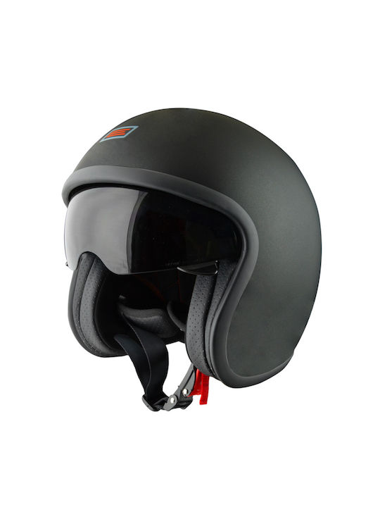 Origine Sprint Matt Black Solid Κράνος Μηχανής Jet ECE 22.05 1050gr με Sunvisor