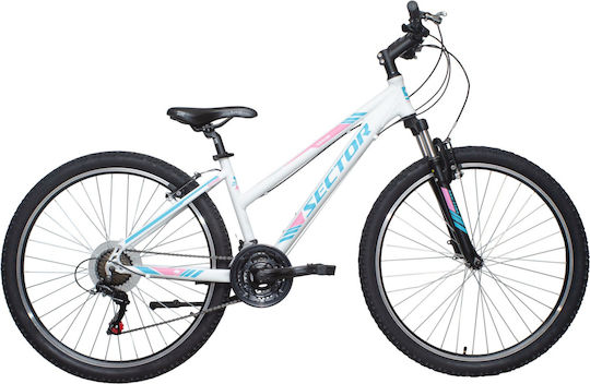 Sector One Bicicletă De Munte Albă 27.5" Cu 21 Nivele De Viteză