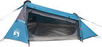 vidaXL Camping Tent Tunnel Blue for 2 People 222x140x85cm