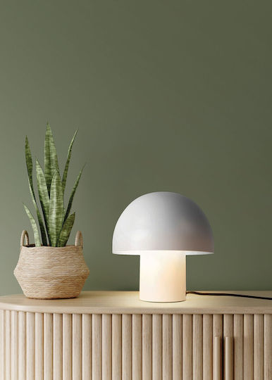 VK Lighting Lampă de masă pentru Soclu E27 cu Abajur Alb și Bază