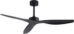 Inlight Trent Ceiling Fan 130cm with Light and Remote Control Black