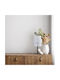 TK Lighting Calisto Table Lamp for Socket E27 with White Shade and Black Base