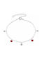 Oxzen versilbertes Kinderarmband Herzen