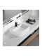 Inter Ceramic Aufgesetztes Waschbecken Porzellan 50x42x13cm White