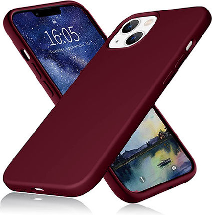 Soft Back Cover Silicon Burgundy (iPhone 13)