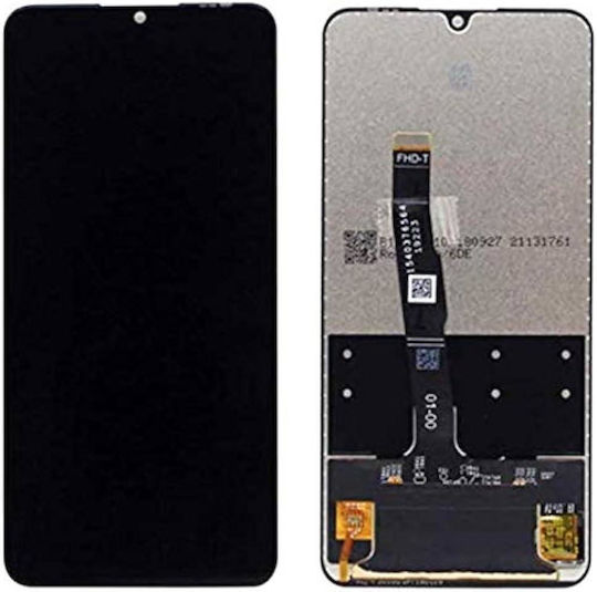 O ecran Display cu Mecanism Tactil și Cadru pentru Huawei P30 Lite (Negru)