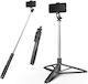 Techsuit Selfie-Stick mit Bluetooth / Fernsteuerung Schwarz