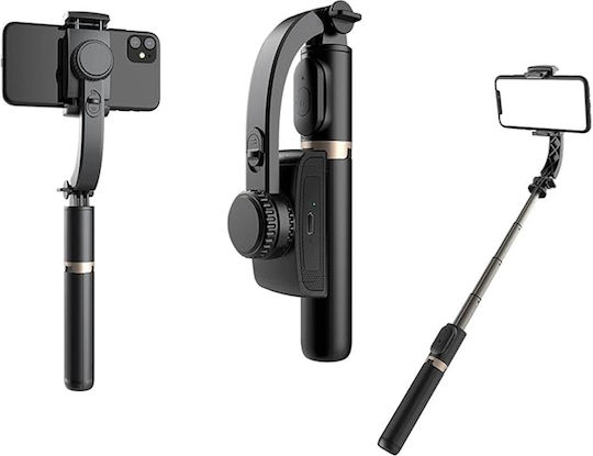 Techsuit Selfie Stick με Bluetooth / Τηλεχειριστήριο Μαύρο
